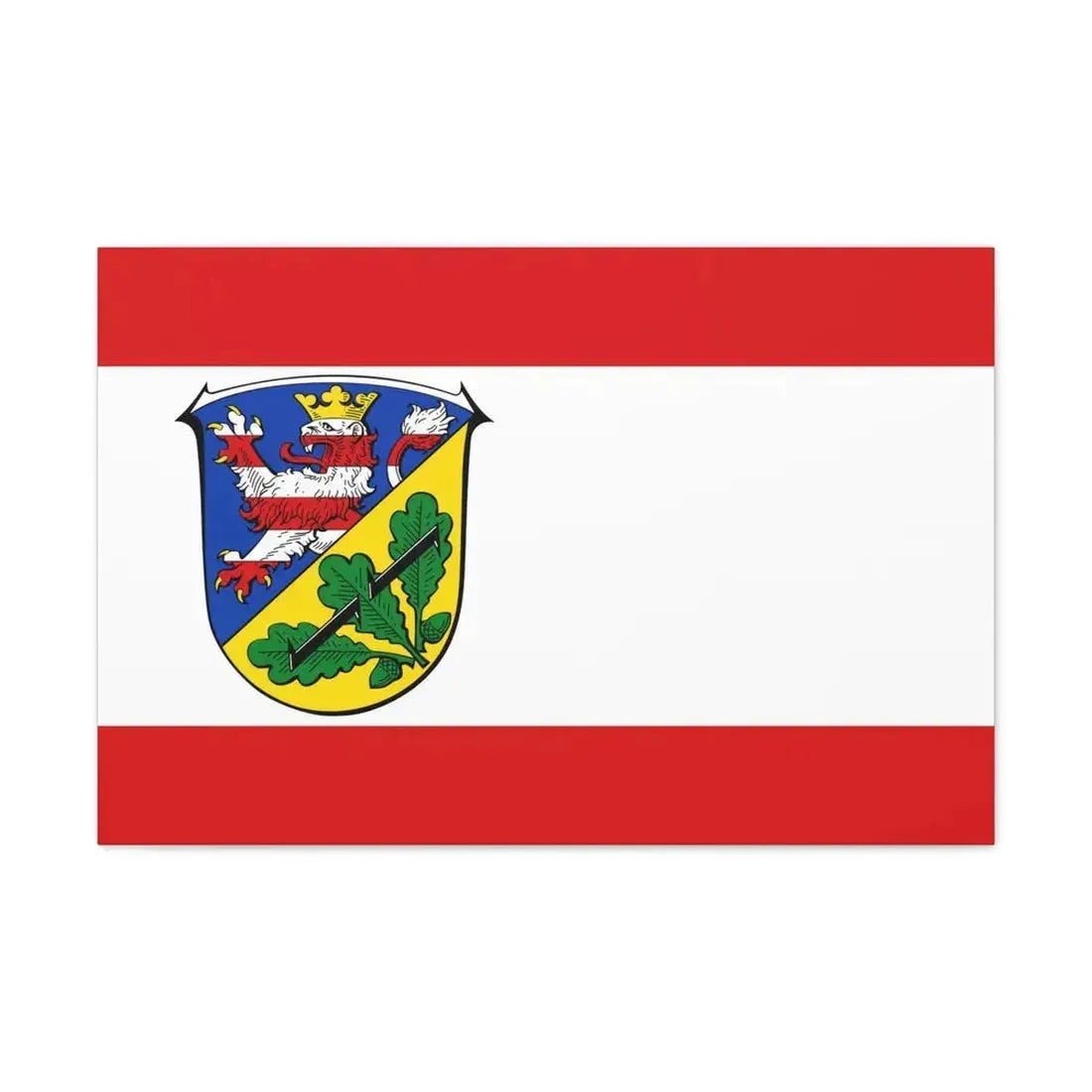 Flag of Kassel Germany - Canvas Wall Art 30" x 20" 1.25" - The Sticker Space