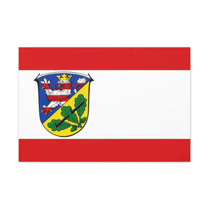 Flag of Kassel Germany - Canvas Wall Art 30" x 20" 1.25" - The Sticker Space