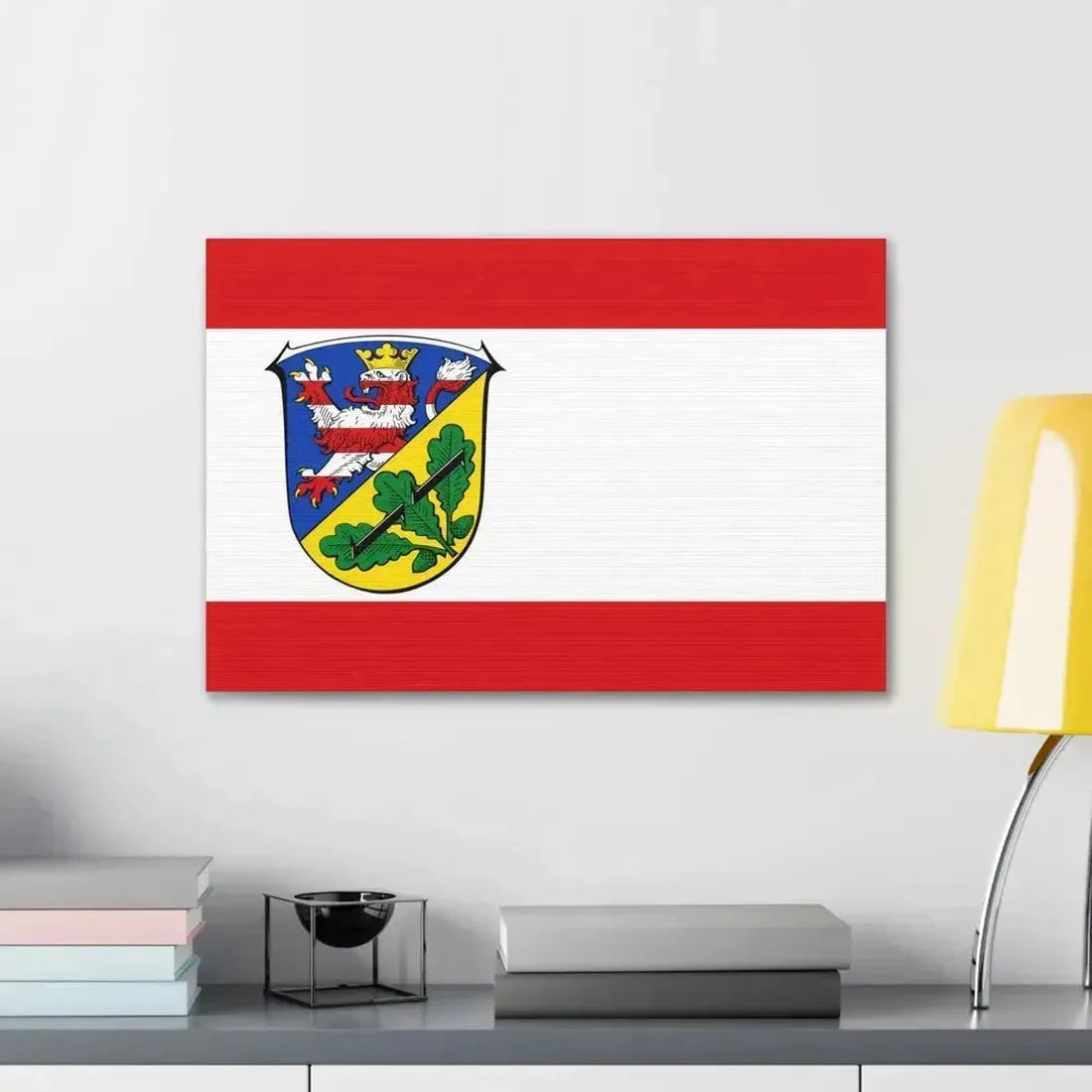 Flag of Kassel Germany - Canvas Wall Art - The Sticker Space