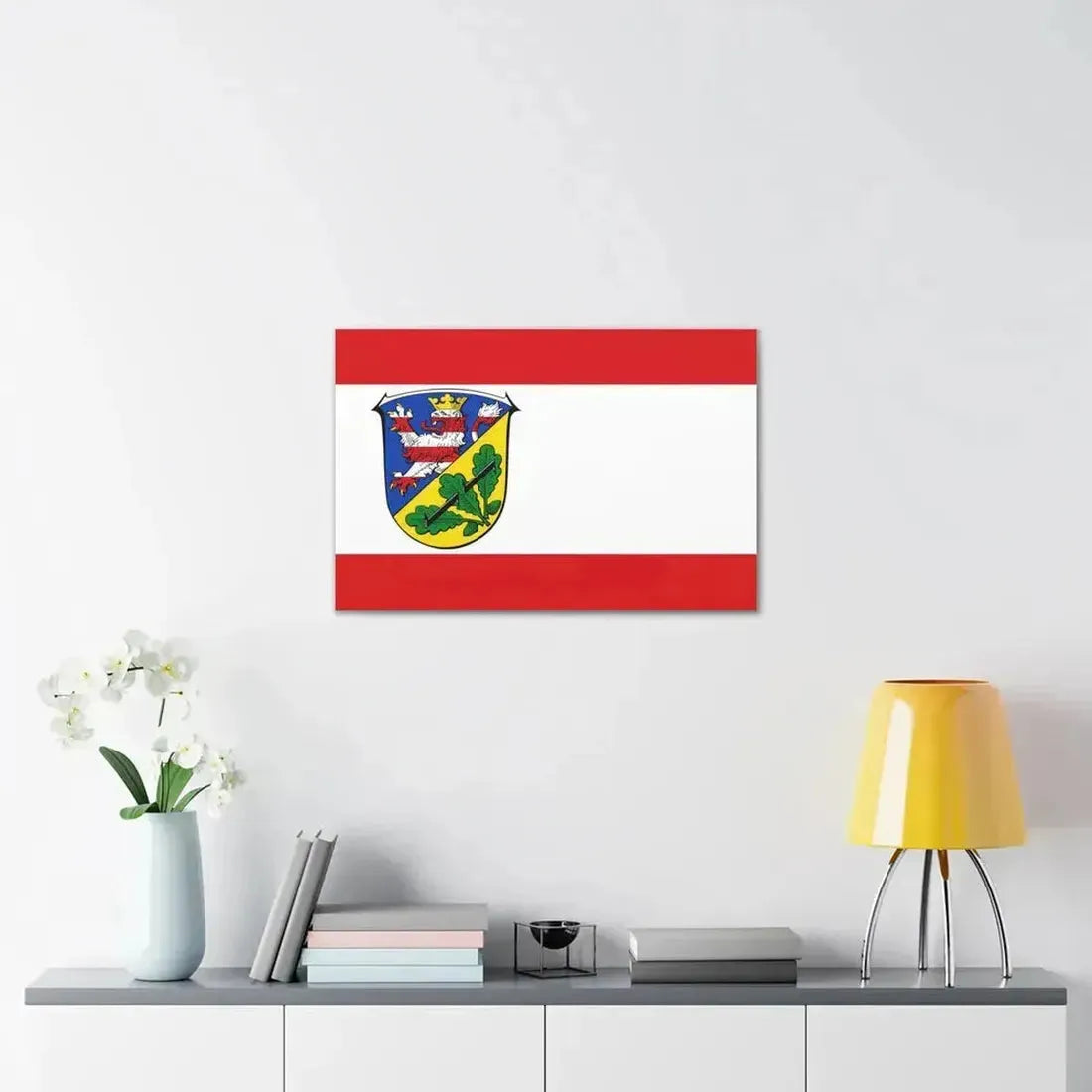 Flag of Kassel Germany - Canvas Wall Art - The Sticker Space