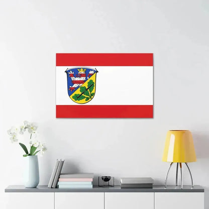 Flag of Kassel Germany - Canvas Wall Art - The Sticker Space