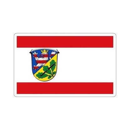 Flag of Kassel Germany STICKER Vinyl Die-Cut Decal 4 Inch - The Sticker Space