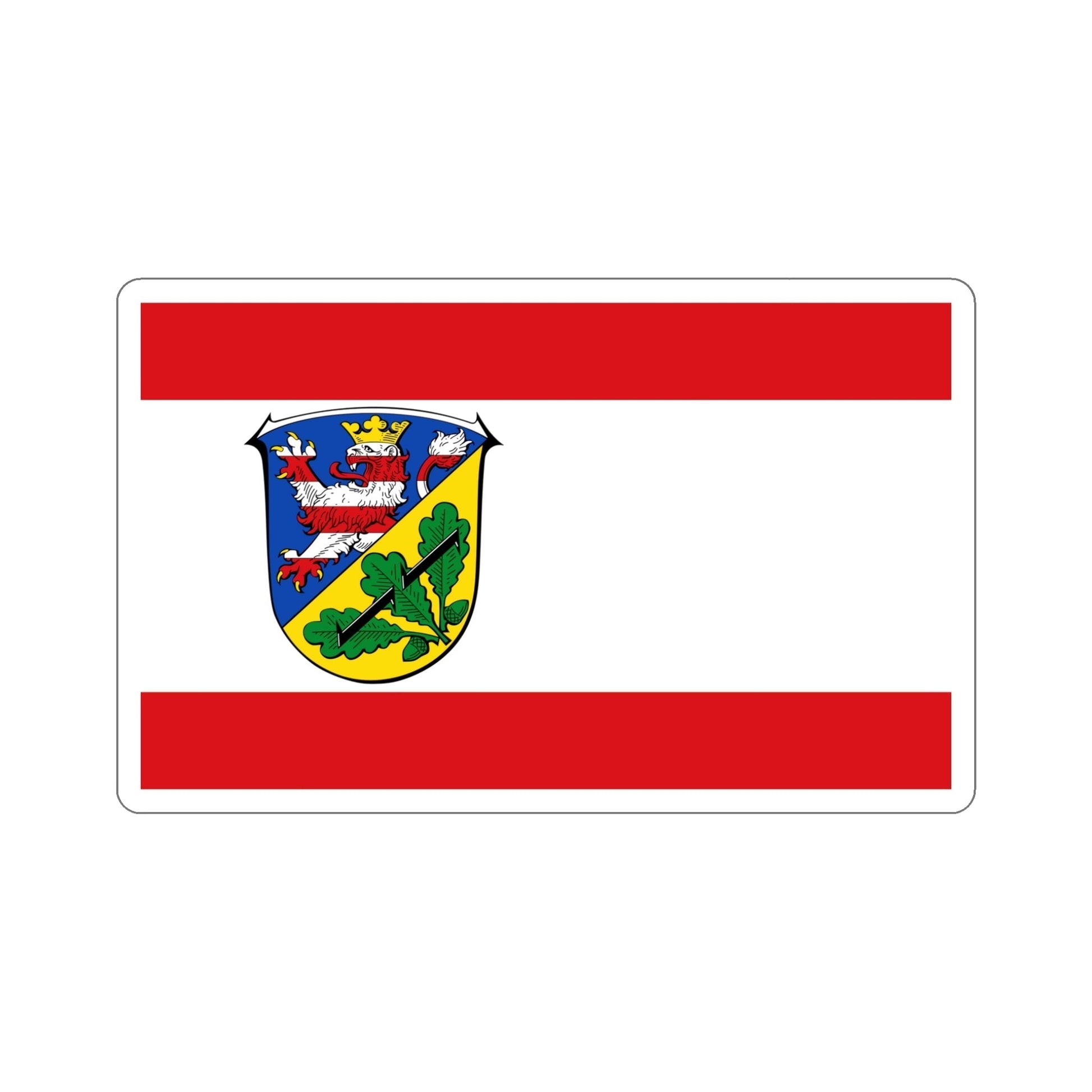 Flag of Kassel Germany STICKER Vinyl Die-Cut Decal-5 Inch-The Sticker Space