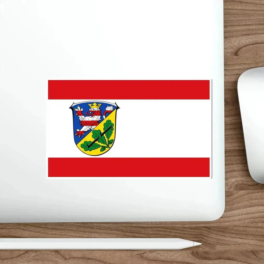 Flag of Kassel Germany STICKER Vinyl Die-Cut Decal - The Sticker Space