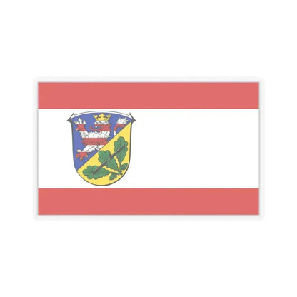 Flag of Kassel Germany - STICKER Vinyl Kiss-Cut Decal 3 Inch Transparent - The Sticker Space