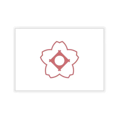 Flag of Kasugai Aichi Japan - STICKER Vinyl Kiss-Cut Decal 2 Inch Transparent - The Sticker Space