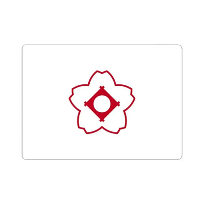 Flag of Kasugai Aichi Japan - STICKER Vinyl Kiss-Cut Decal 2 Inch White - The Sticker Space