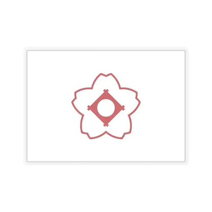 Flag of Kasugai Aichi Japan - STICKER Vinyl Kiss-Cut Decal 3 Inch Transparent - The Sticker Space