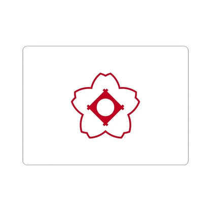Flag of Kasugai Aichi Japan - STICKER Vinyl Kiss-Cut Decal 3 Inch White - The Sticker Space