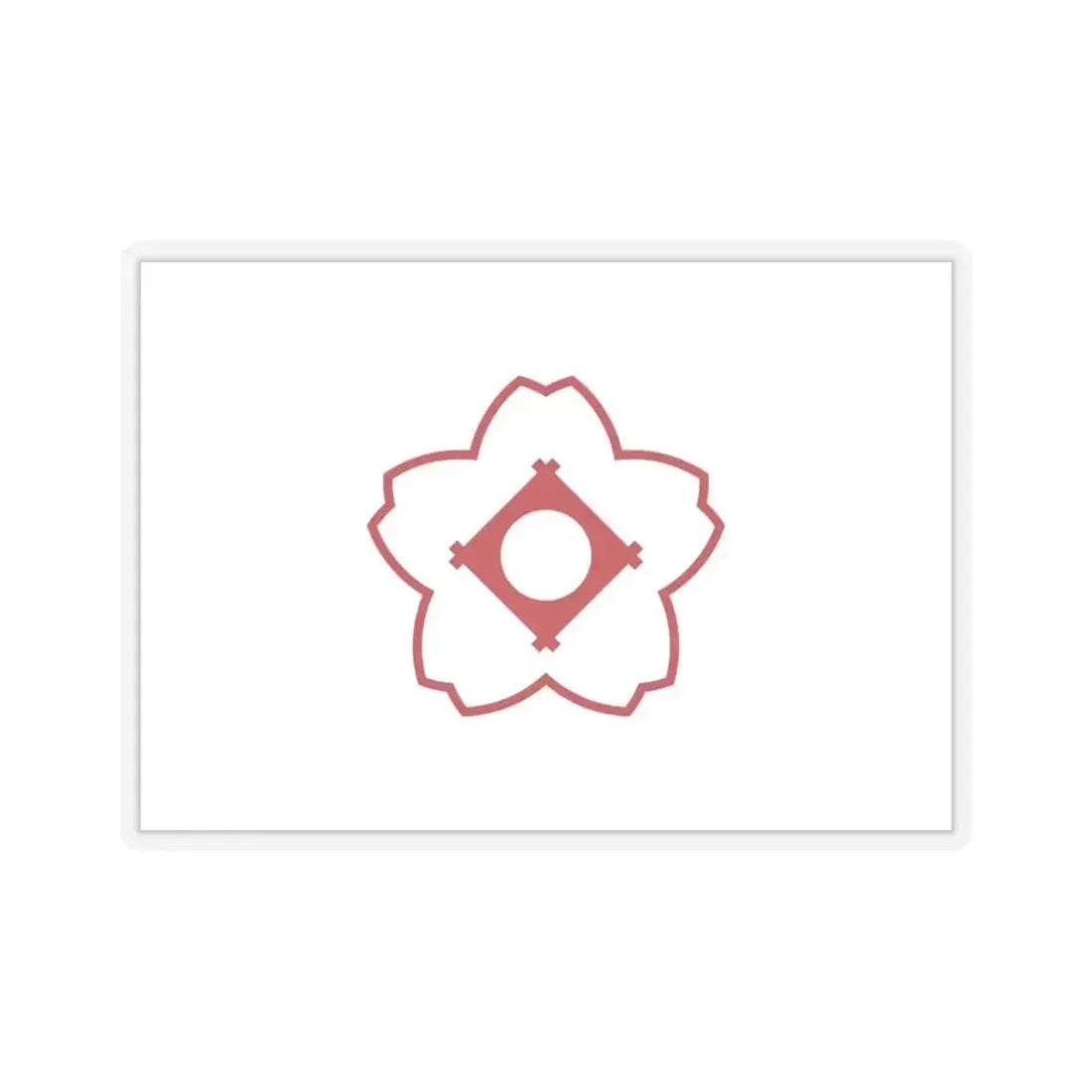 Flag of Kasugai Aichi Japan - STICKER Vinyl Kiss-Cut Decal 6 Inch Transparent - The Sticker Space