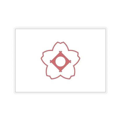 Flag of Kasugai Aichi Japan - STICKER Vinyl Kiss-Cut Decal 6 Inch Transparent - The Sticker Space