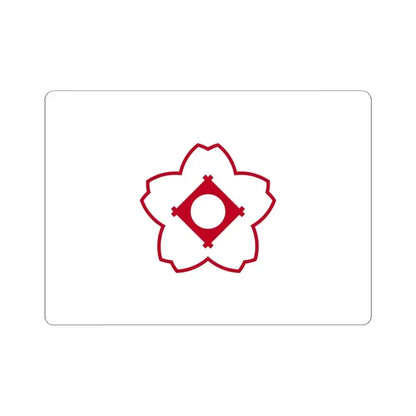 Flag of Kasugai Aichi Japan - STICKER Vinyl Kiss-Cut Decal 6 Inch White - The Sticker Space