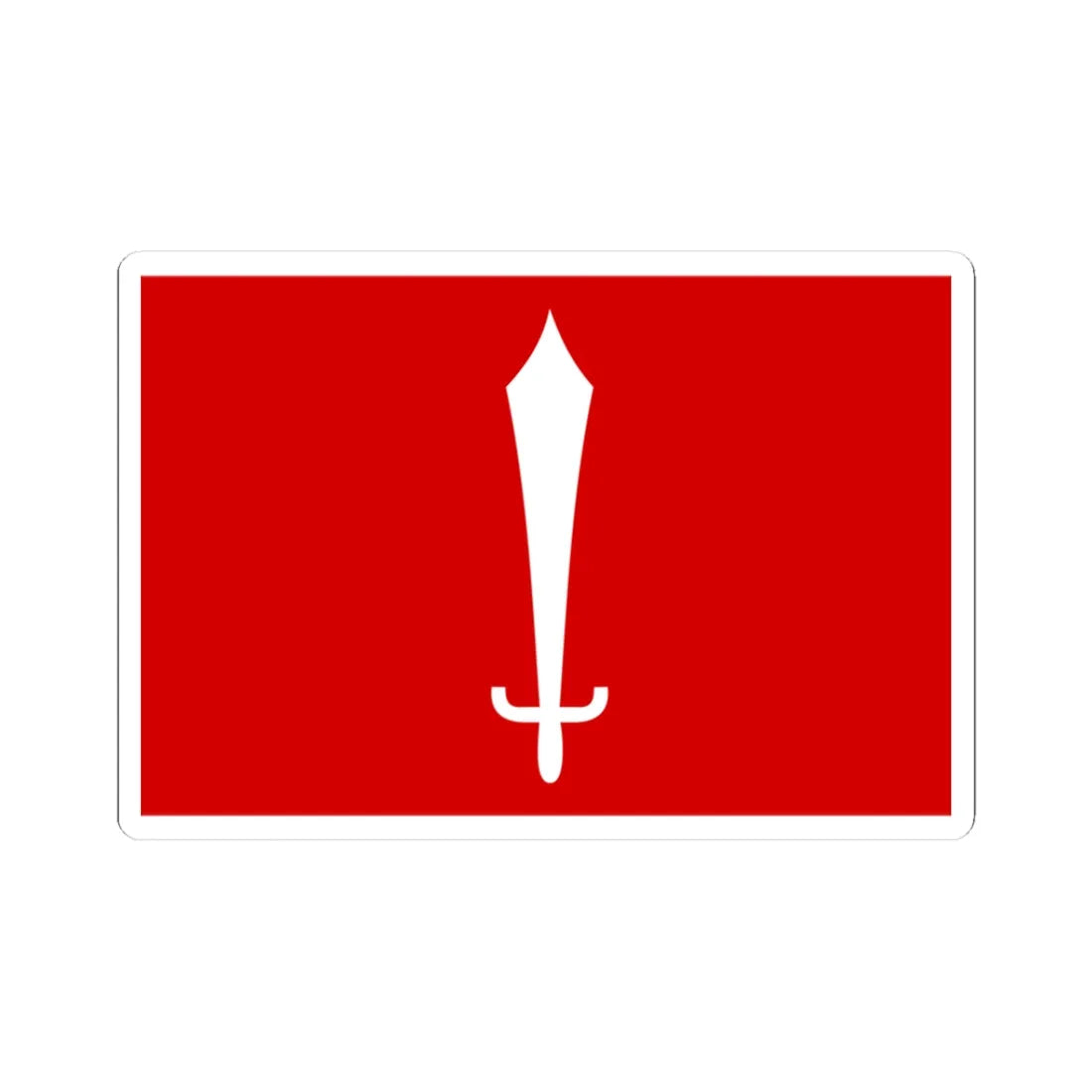 Flag of Kathmandu Nepal (Nepal) STICKER Vinyl Kiss-Cut Decal 3 Inch White - The Sticker Space