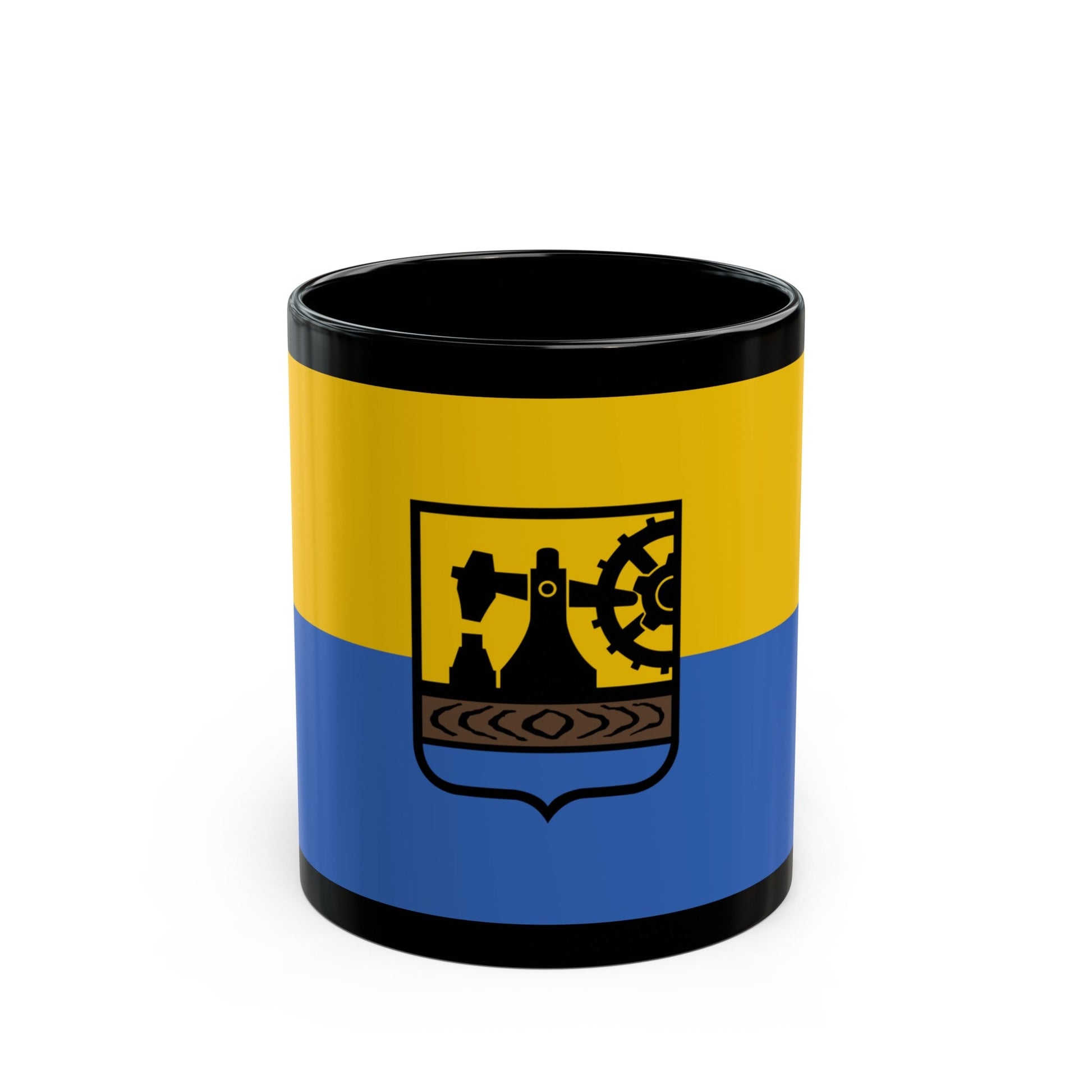 Flag of Katowice Poland - Black Coffee Mug-11oz-The Sticker Space