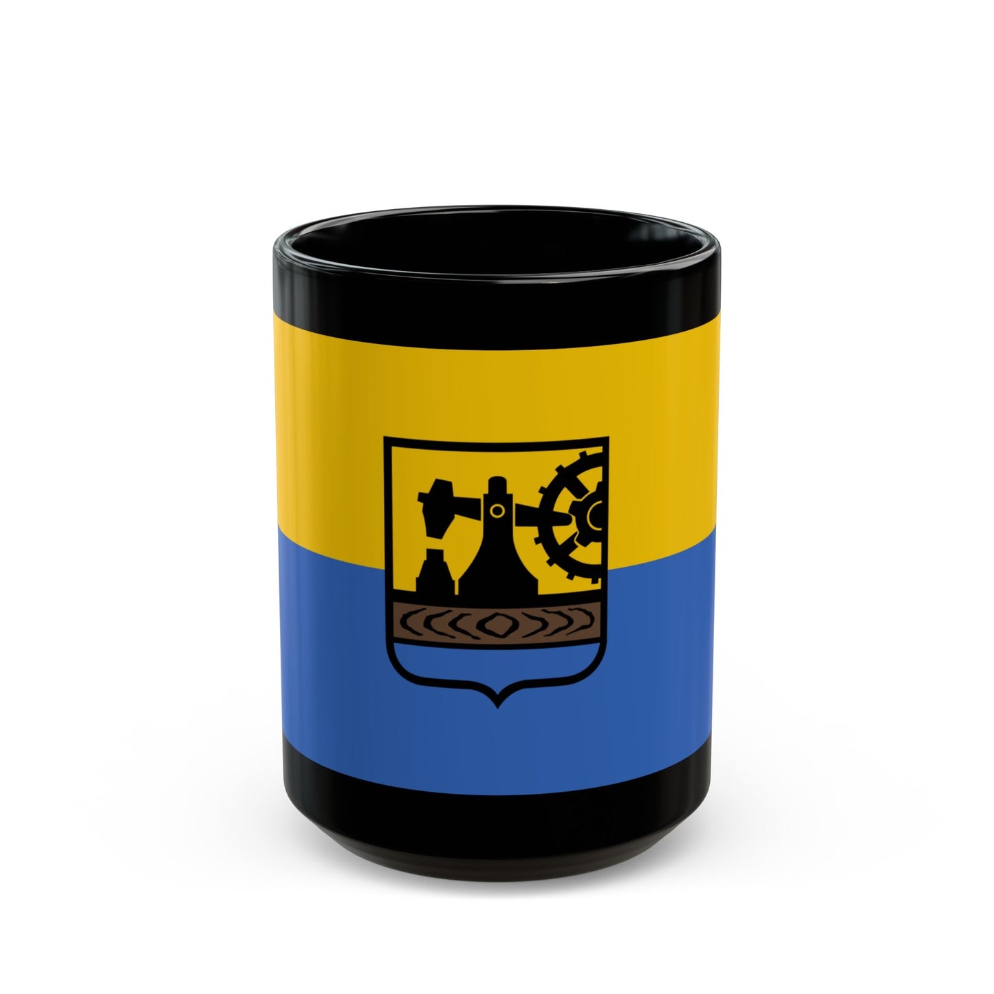 Flag of Katowice Poland - Black Coffee Mug-15oz-The Sticker Space