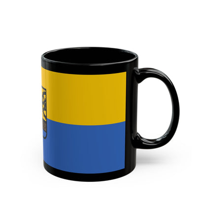 Flag of Katowice Poland - Black Coffee Mug-The Sticker Space