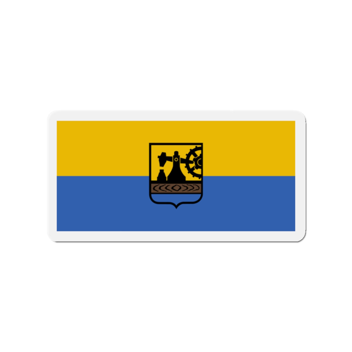 Flag of Katowice Poland - Die-Cut Magnet-2" x 2"-The Sticker Space