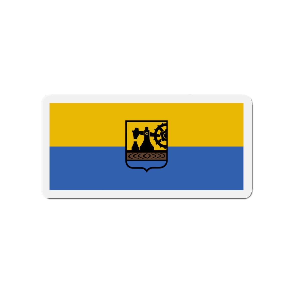 Flag of Katowice Poland - Die-Cut Magnet-3" x 3"-The Sticker Space