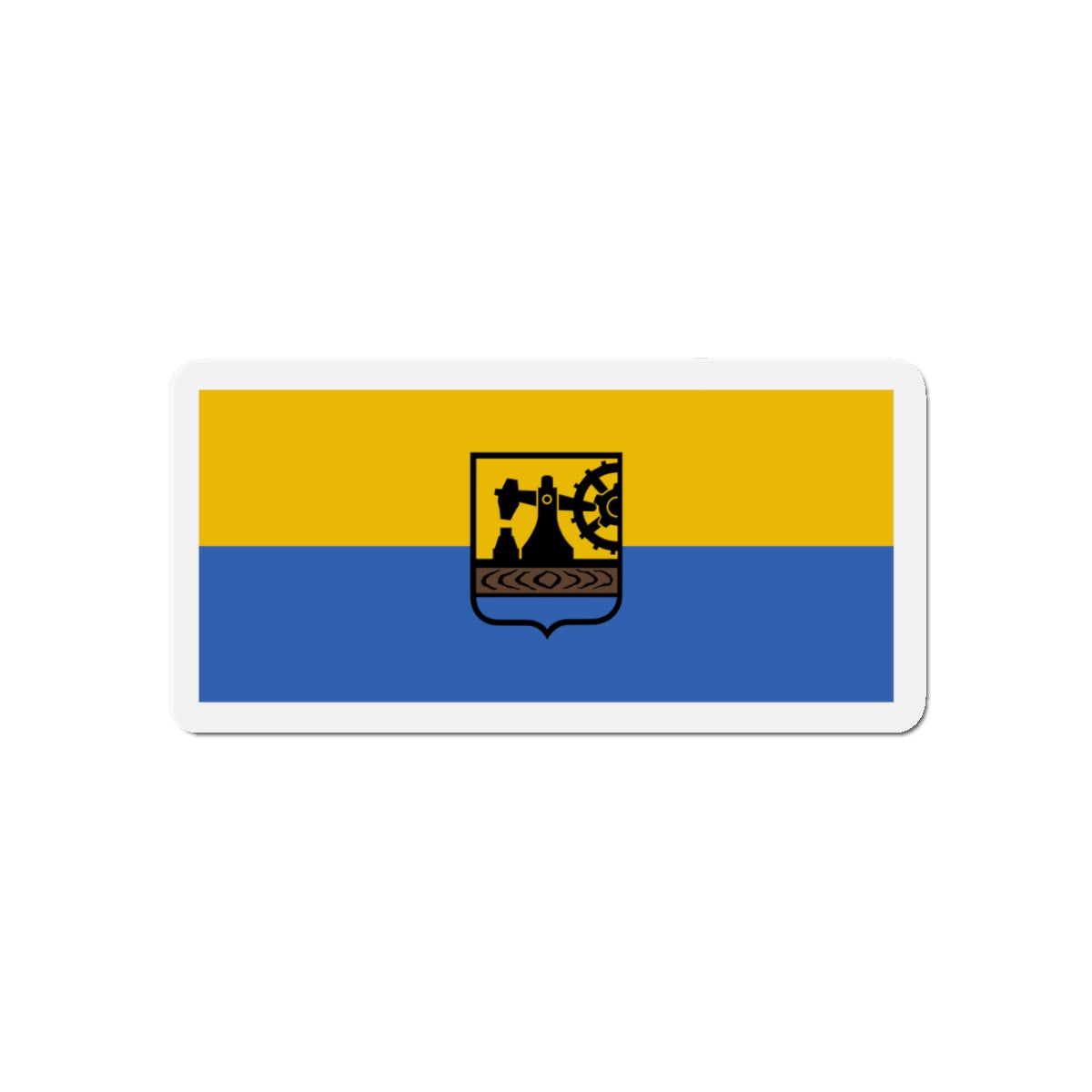 Flag of Katowice Poland - Die-Cut Magnet-5" x 5"-The Sticker Space