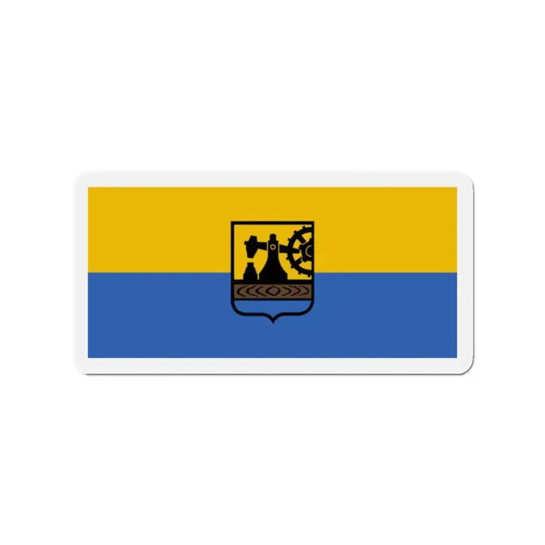 Flag of Katowice Poland - Refrigerator Magnet 2 Inch - The Sticker Space