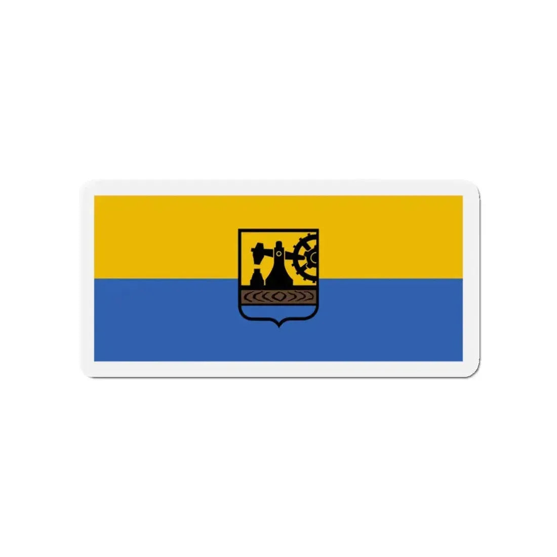 Flag of Katowice Poland - Refrigerator Magnet 3 Inch - The Sticker Space