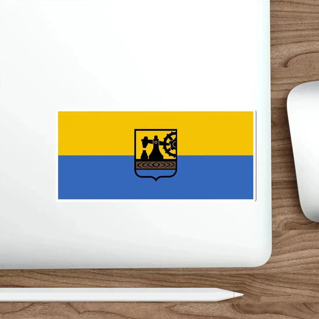 Flag of Katowice Poland STICKER Vinyl Die-Cut Decal - The Sticker Space