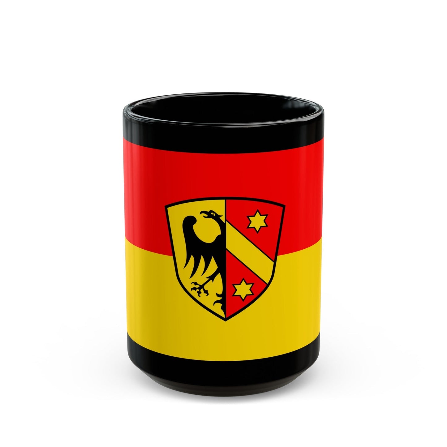 Flag of Kaufbeuren Germany - Black Coffee Mug-15oz-The Sticker Space