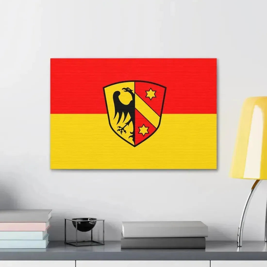 Flag of Kaufbeuren Germany - Canvas Wall Art - The Sticker Space