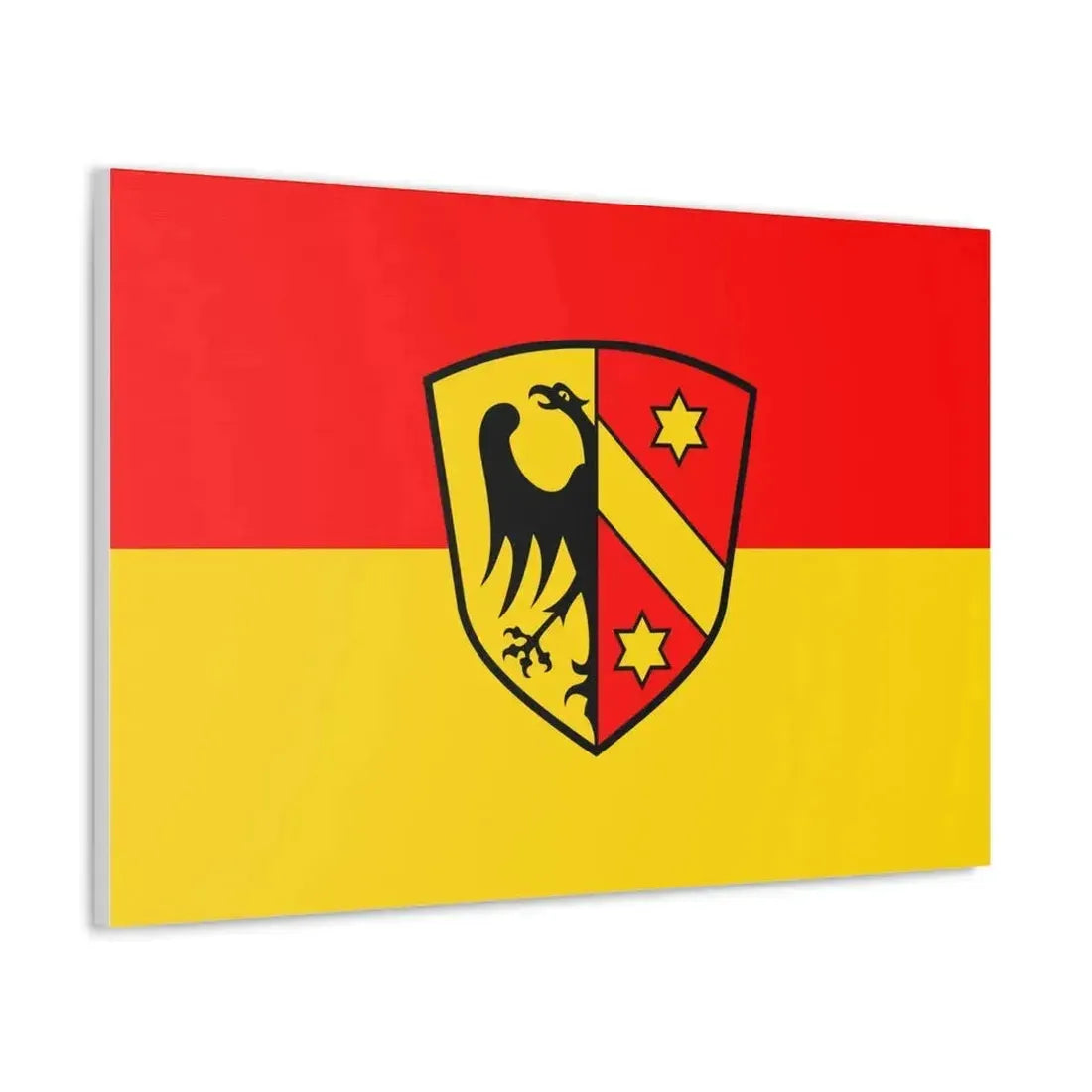 Flag of Kaufbeuren Germany - Canvas Wall Art - The Sticker Space