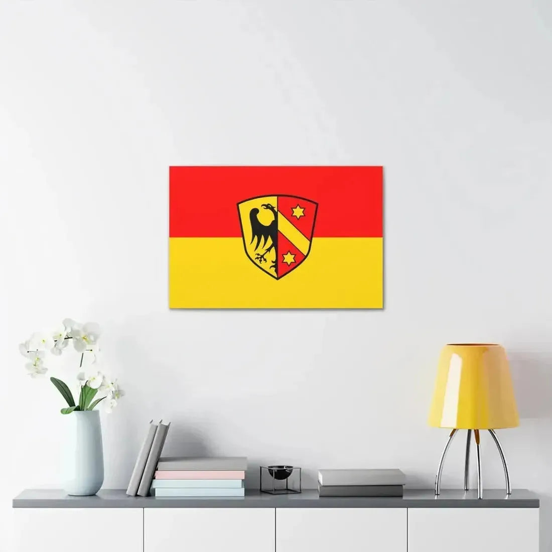Flag of Kaufbeuren Germany - Canvas Wall Art - The Sticker Space