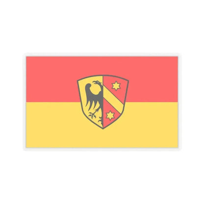 Flag of Kaufbeuren Germany - STICKER Vinyl Kiss-Cut Decal 2 Inch Transparent - The Sticker Space