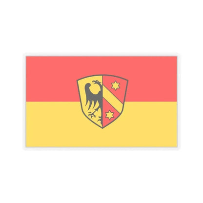 Flag of Kaufbeuren Germany - STICKER Vinyl Kiss-Cut Decal 6 Inch Transparent - The Sticker Space