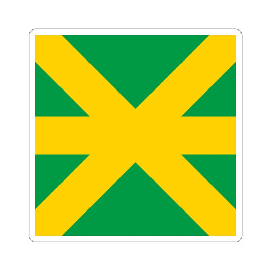Flag of Kavlinge (Sweden) STICKER Vinyl Kiss-Cut Decal 2 Inch White - The Sticker Space