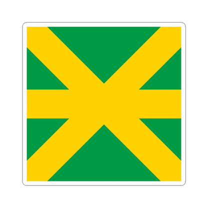 Flag of Kavlinge (Sweden) STICKER Vinyl Kiss-Cut Decal 4 Inch White - The Sticker Space