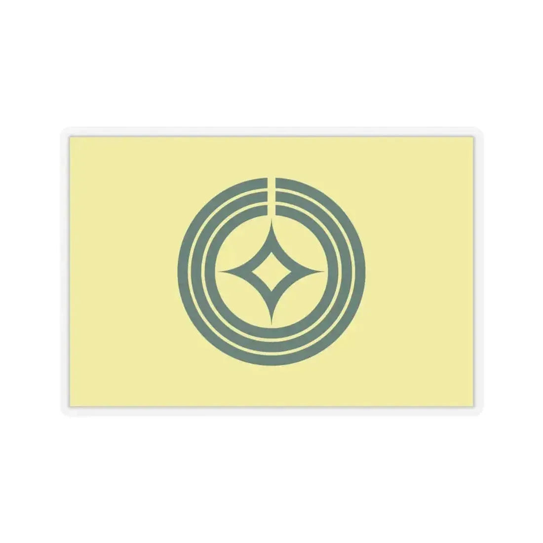 Flag of Kawaguchi Saitama Japan - STICKER Vinyl Kiss-Cut Decal 4 Inch Transparent - The Sticker Space