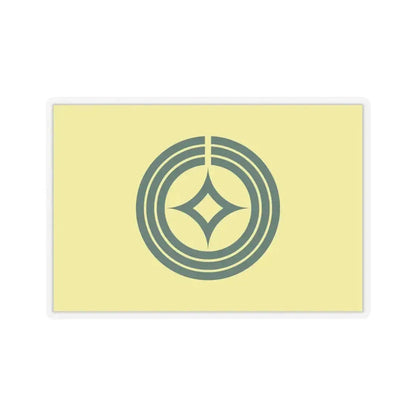 Flag of Kawaguchi Saitama Japan - STICKER Vinyl Kiss-Cut Decal 4 Inch Transparent - The Sticker Space