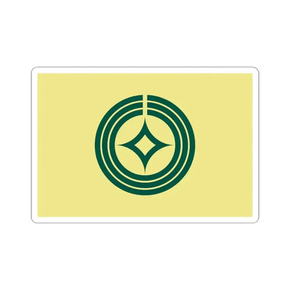 Flag of Kawaguchi Saitama Japan - STICKER Vinyl Kiss-Cut Decal 4 Inch White - The Sticker Space