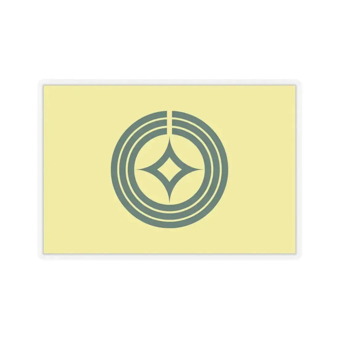 Flag of Kawaguchi Saitama Japan - STICKER Vinyl Kiss-Cut Decal 6 Inch Transparent - The Sticker Space