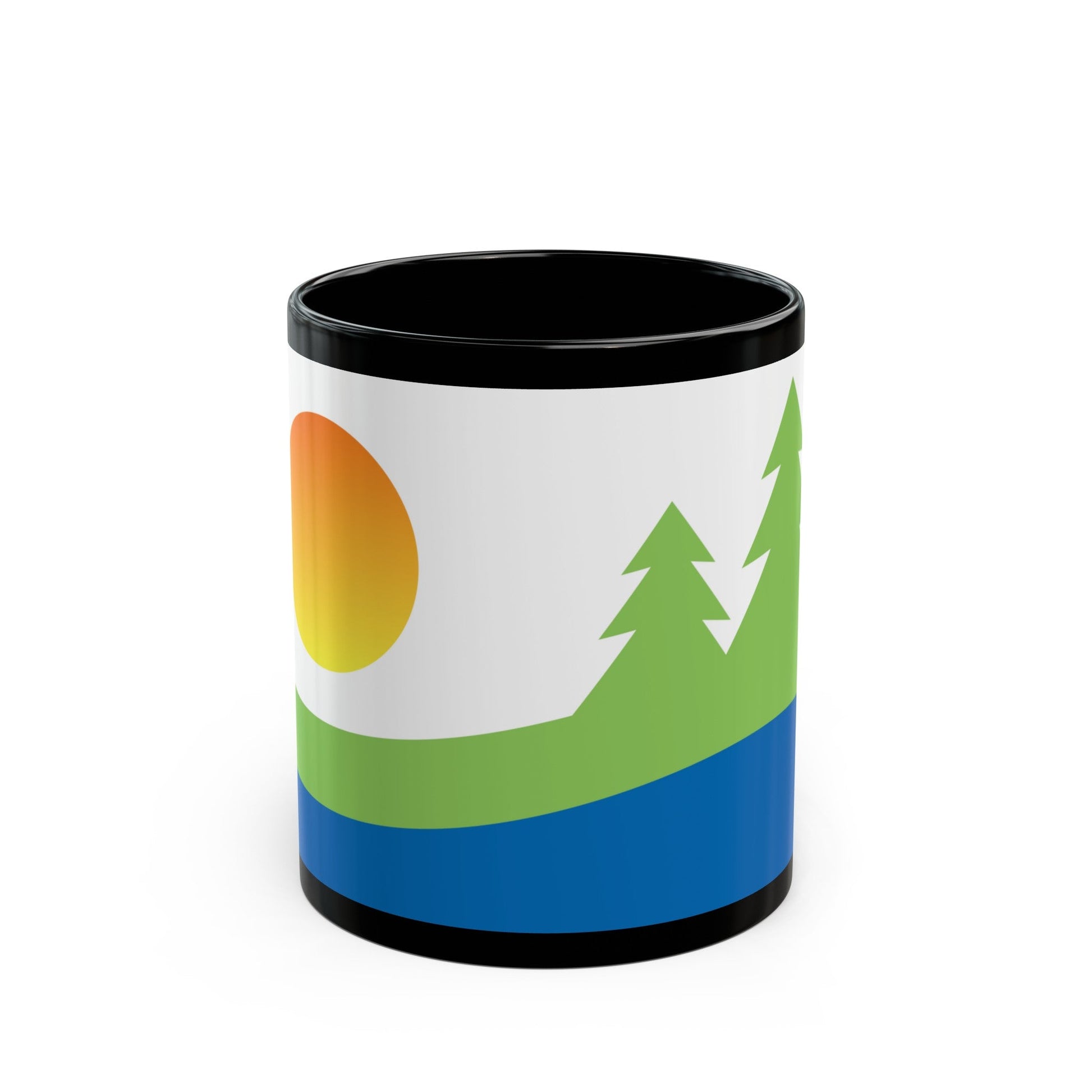 Flag of Kawartha Lakes Canada - Black Coffee Mug-11oz-The Sticker Space