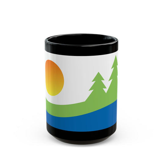 Flag of Kawartha Lakes Canada - Black Coffee Mug-15oz-The Sticker Space