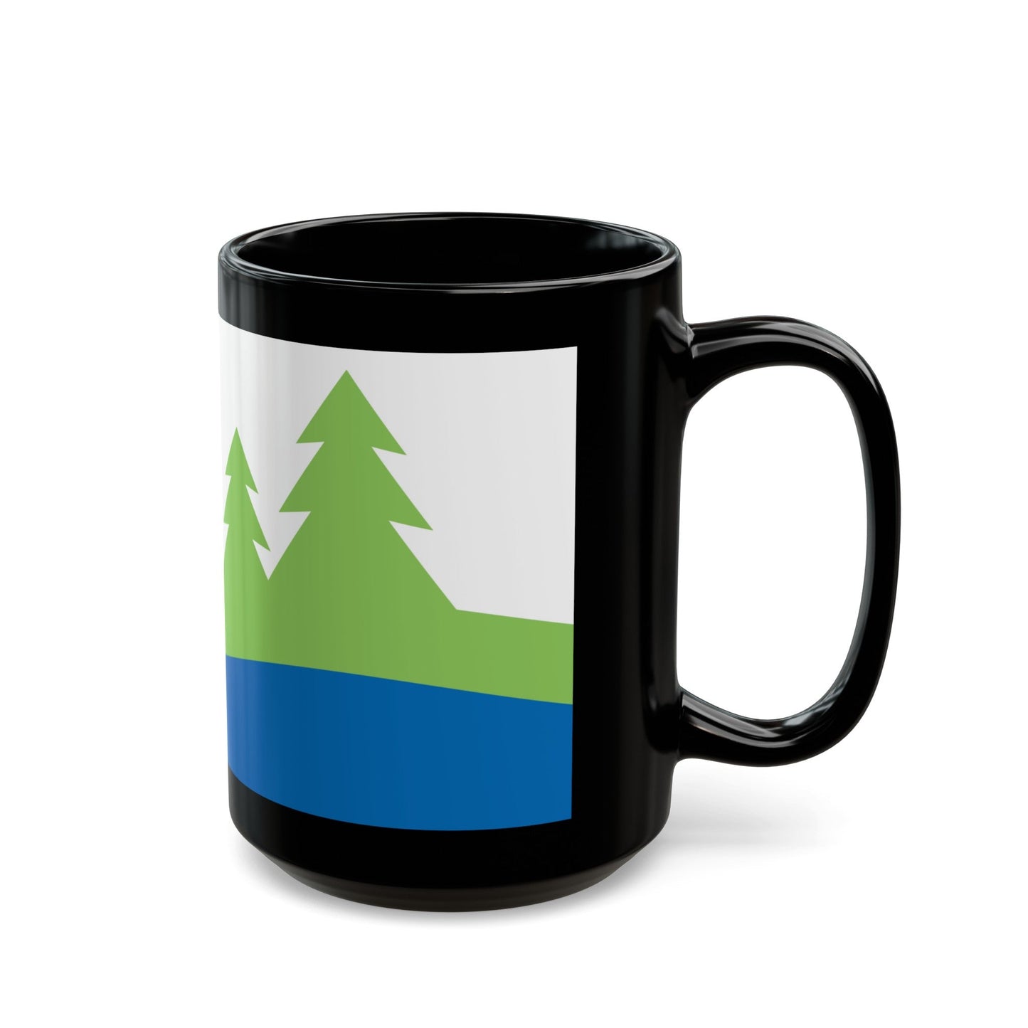 Flag of Kawartha Lakes Canada - Black Coffee Mug-The Sticker Space