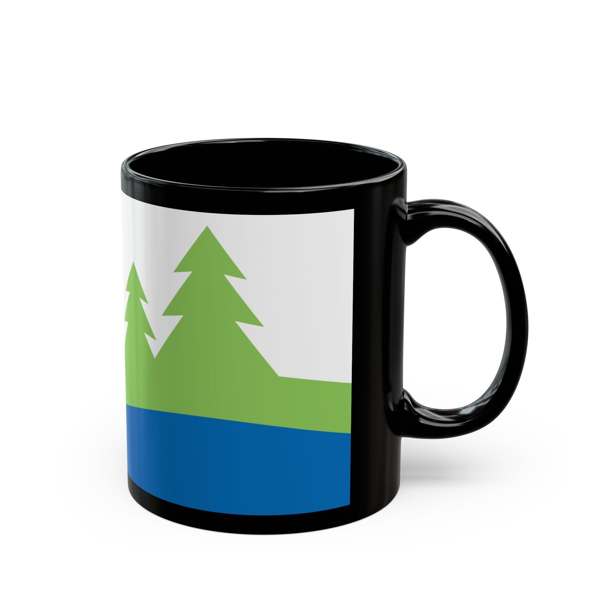 Flag of Kawartha Lakes Canada - Black Coffee Mug-The Sticker Space