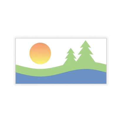 Flag of Kawartha Lakes Canada - STICKER Vinyl Kiss-Cut Decal 3 Inch Transparent - The Sticker Space