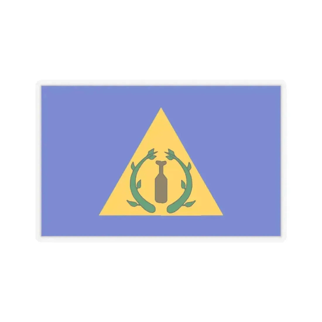 Flag of Kayangel Palau - STICKER Vinyl Kiss-Cut Decal 2 Inch Transparent - The Sticker Space