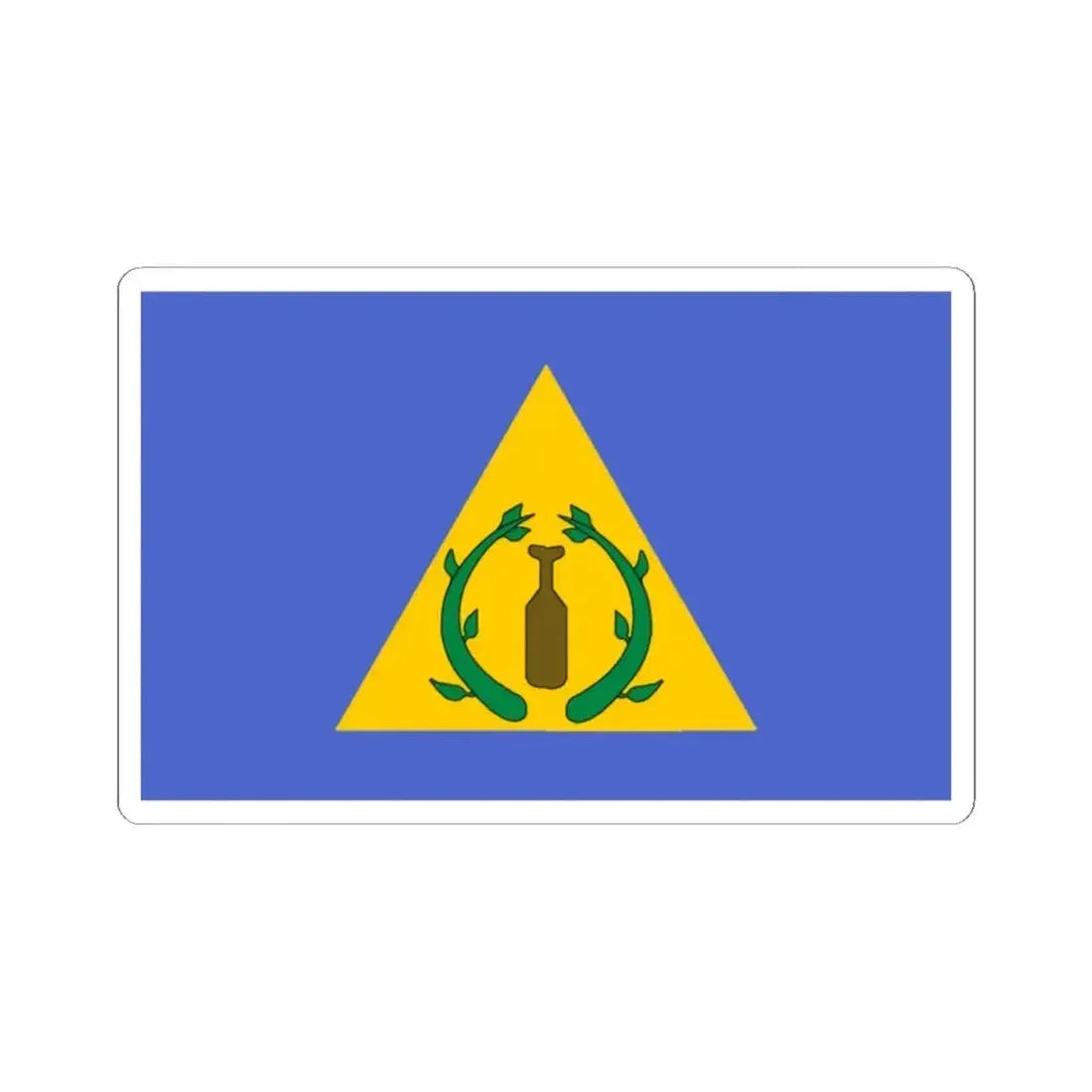 Flag of Kayangel Palau - STICKER Vinyl Kiss-Cut Decal 2 Inch White - The Sticker Space