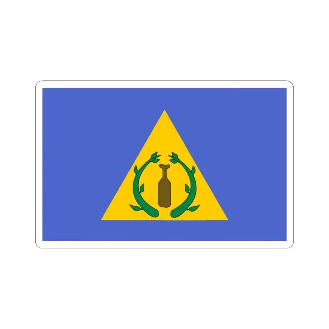 Flag of Kayangel Palau - STICKER Vinyl Kiss-Cut Decal 3 Inch White - The Sticker Space