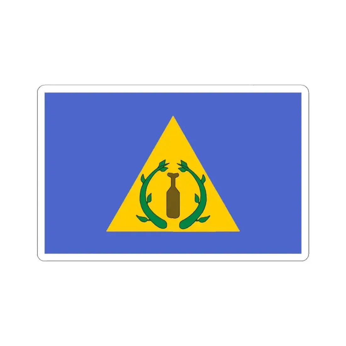 Flag of Kayangel Palau - STICKER Vinyl Kiss-Cut Decal 4 Inch White - The Sticker Space