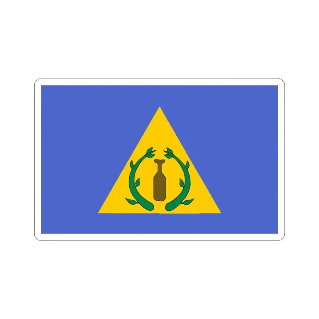 Flag of Kayangel Palau - STICKER Vinyl Kiss-Cut Decal 6 Inch White - The Sticker Space