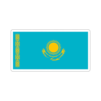 Flag of Kazakhstan STICKER Vinyl Die-Cut Decal-3 Inch-The Sticker Space