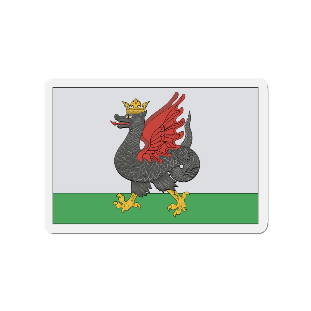 Flag of Kazan Russia - Die-Cut Magnet-3" x 3"-The Sticker Space